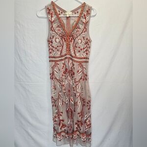 Moulinette Soeurs Elegant Embroidered Sleeveless Dress